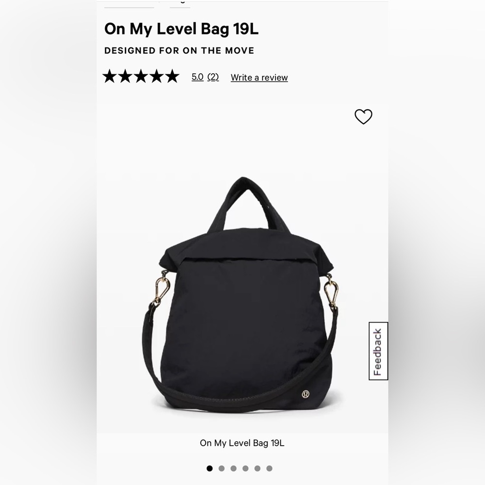 Lululemon On My Level Bag - 19L EUC
